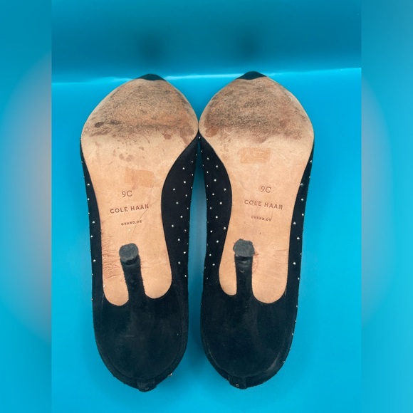 Cole Haan silver and black heels - Picture 7 of 8